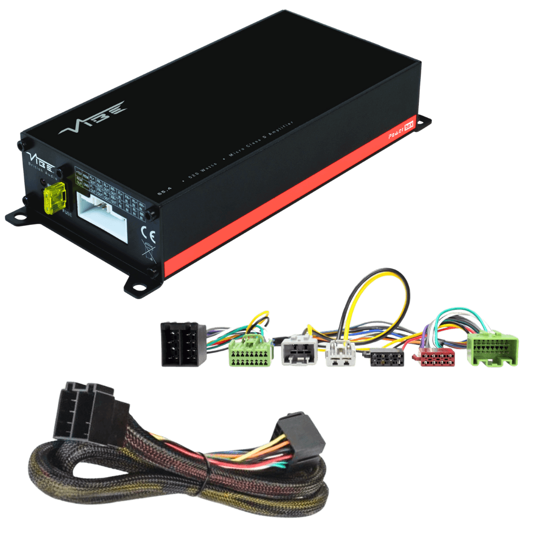 POWERBOX65.4M + TAK-015 – 4-Kanal-Verstärker für Aston Martin / Volvo