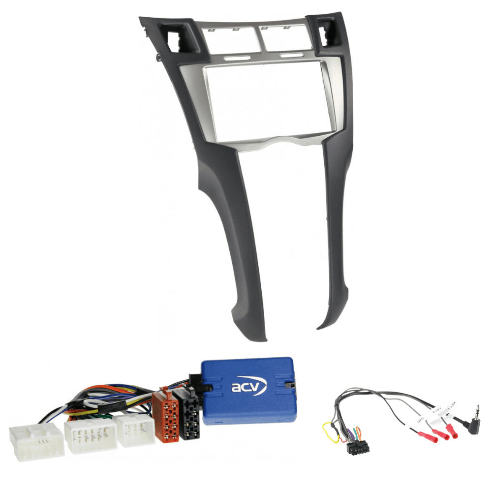 2-DIN Multimedia-Installations KIT | Toyota Yaris (XP9) 01/2006 - 10/2011 Zilver