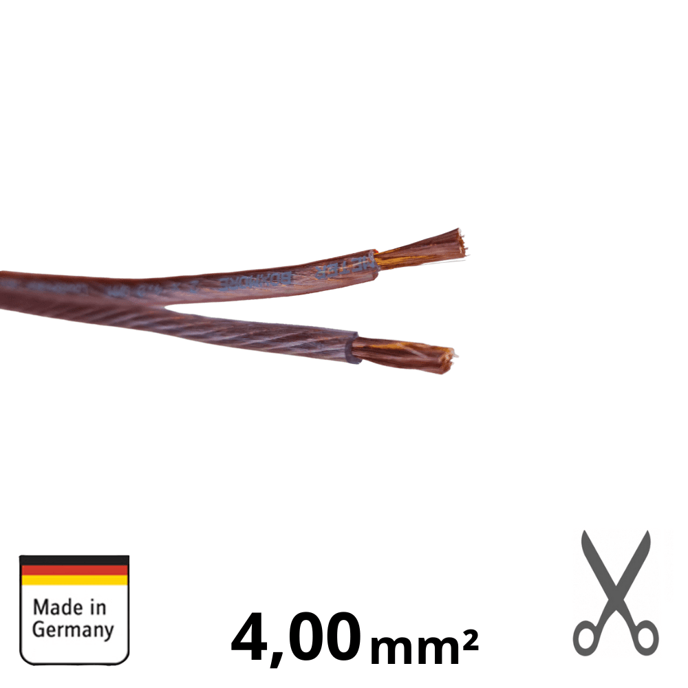 CXSC4 | OFC Lautsprecherkabel | 2 x 4mm² | Pro Meter