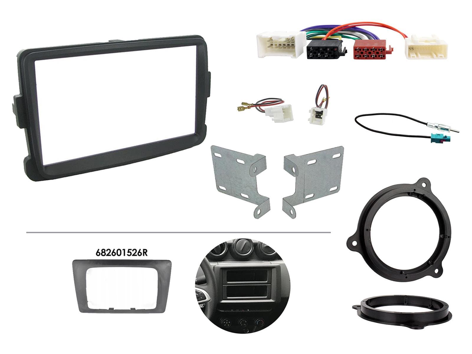 CTKDC03 | Multimedia-Installations KIT | Dacia Duster, Sandero