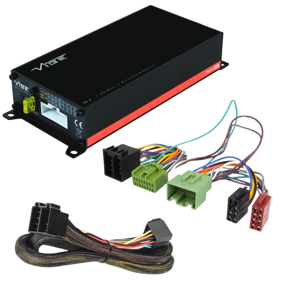 POWERBOX65.4M + TAK-013 – 4-Kanal-Verstärker für Aston Martin / Volvo