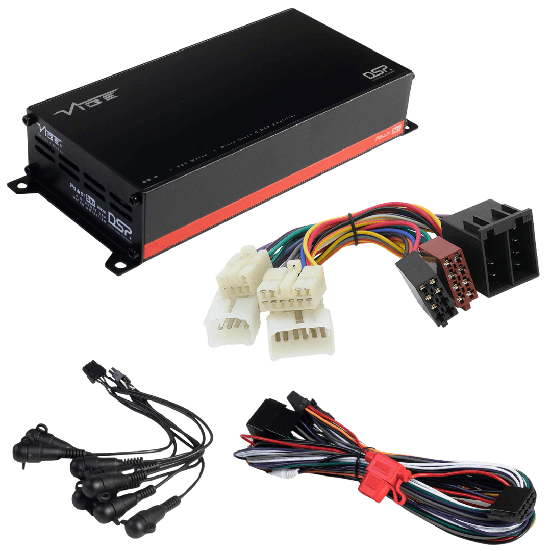 POWERBOX65.4-8MDSP-V3 + TAK-060 – 4-Kanal DSP Verstärker mit T-Kabel