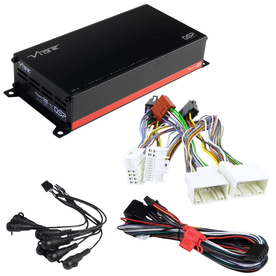 POWERBOX65.4-8MDSP-V3 + TAK-031 – 4-Kanal DSP Verstärker mit T-Kabel