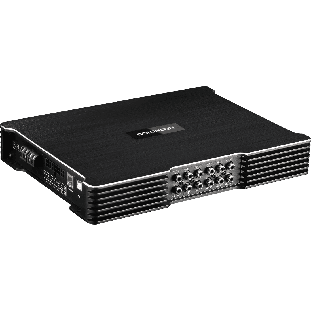 DSPA 1012 Plus | 10-Kanal Verstärker mit 20-Kanal DSP | 8 x 50 W + 2 x 100 W RMS @ 4 Ω
