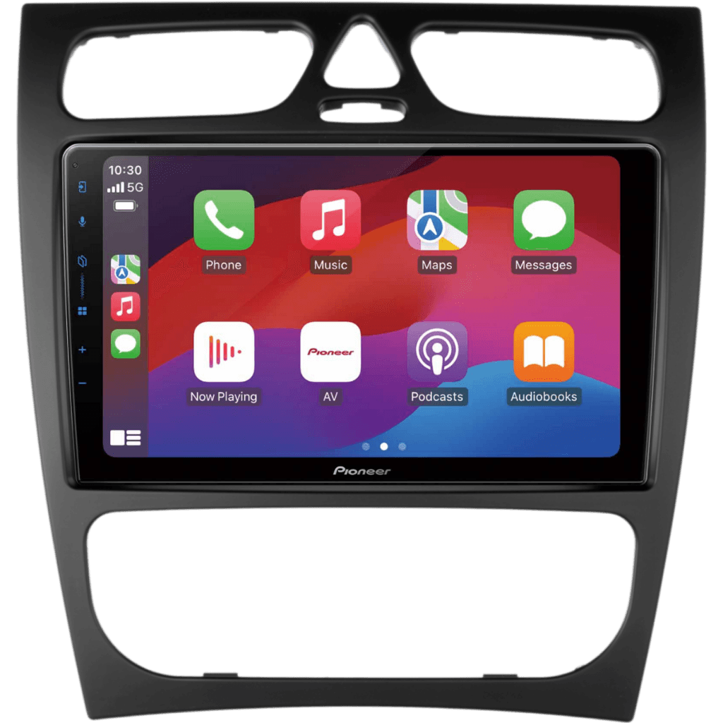 PIO972230 – Pioneer 9" Multimedia & Einbaurahmen Mercedes C-Klasse
