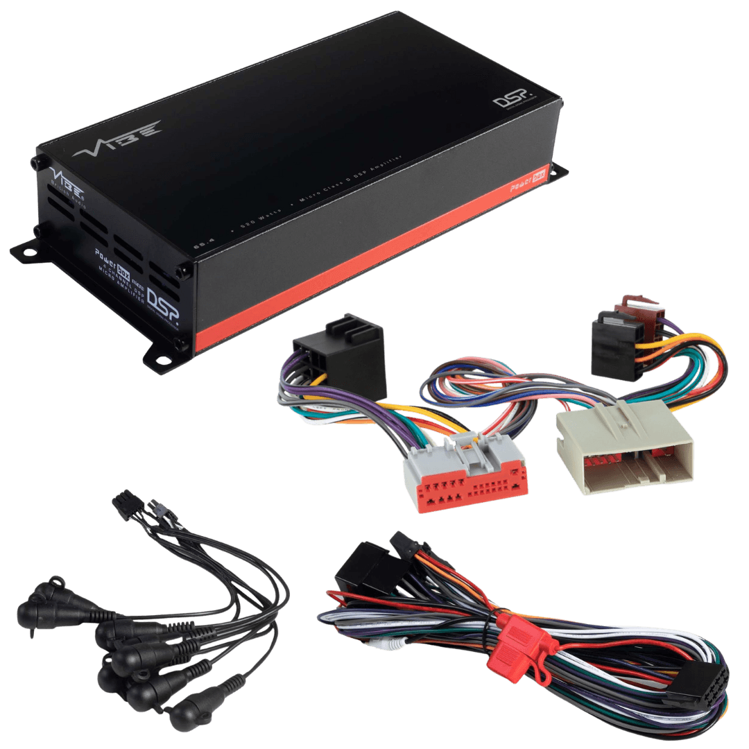 POWERBOX65.4-8MDSP-V3 + TAK-021 – 4-Kanal DSP-Verstärker mit T-Kabel