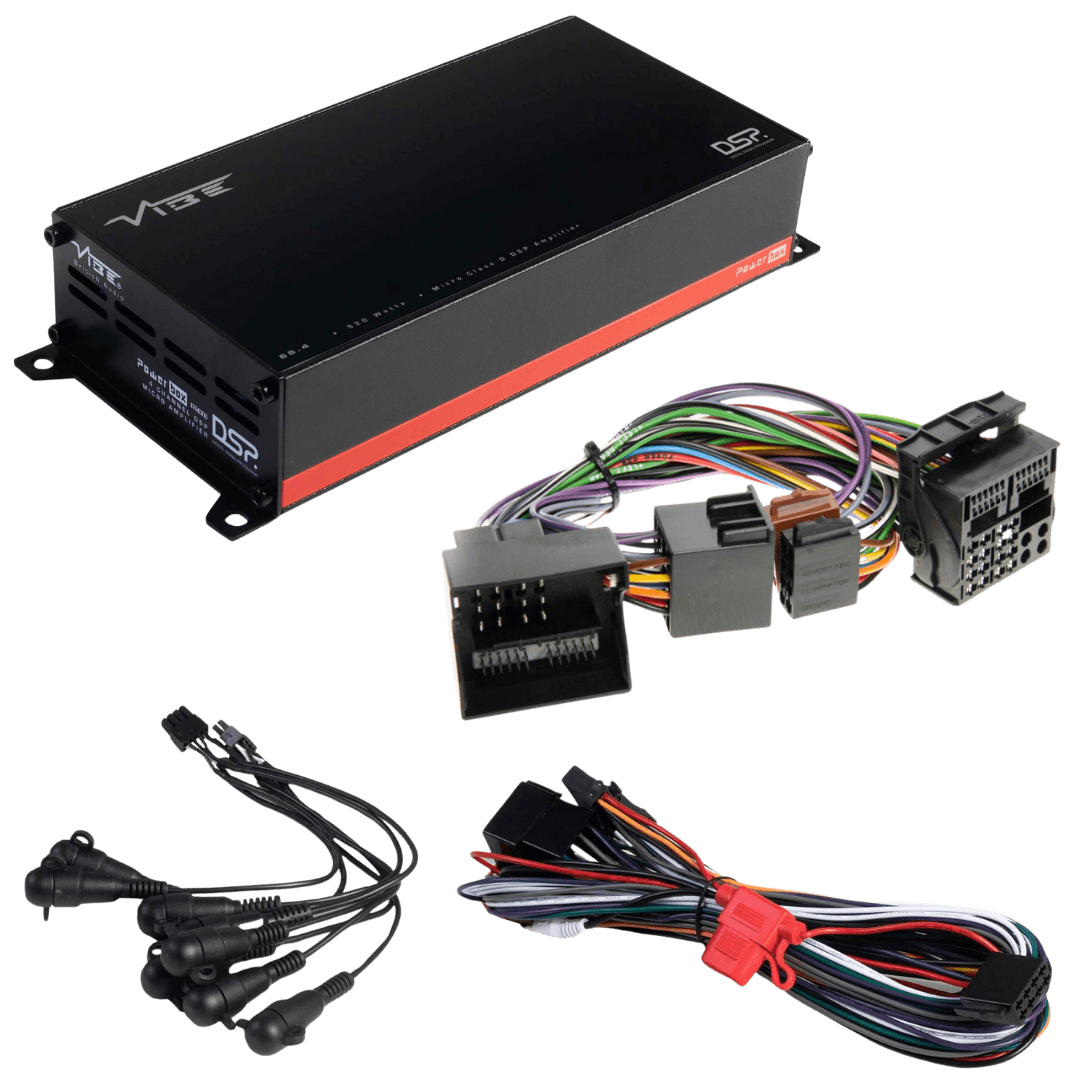 POWERBOX65.4-8MDSP-V3 + TAK-001 – 4-Kanal DSP mit Quadlock T-Kabel