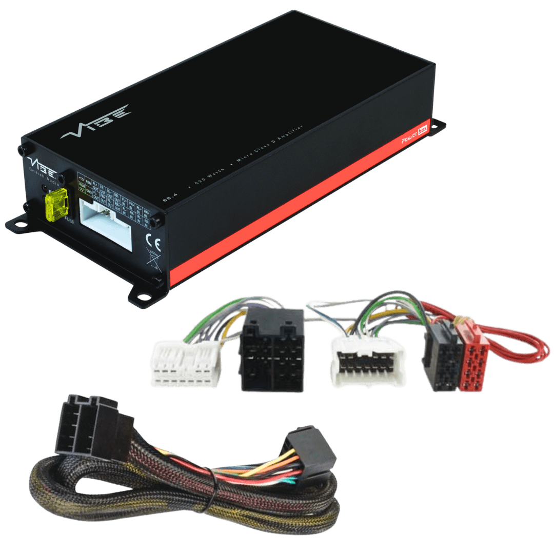 POWERBOX65.4M + TAK-097 – 4-Kanal-Verstärker für Renault und Smart