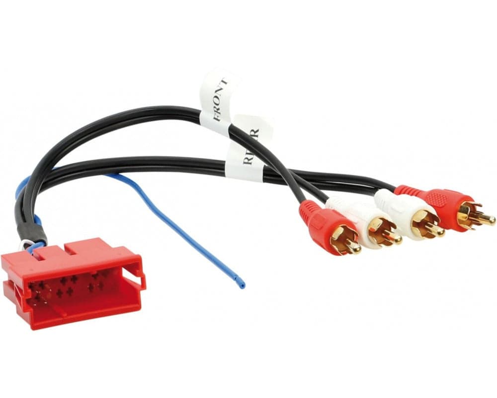 Aktiver Verstärkersystemadapter Mini ISO > RCA