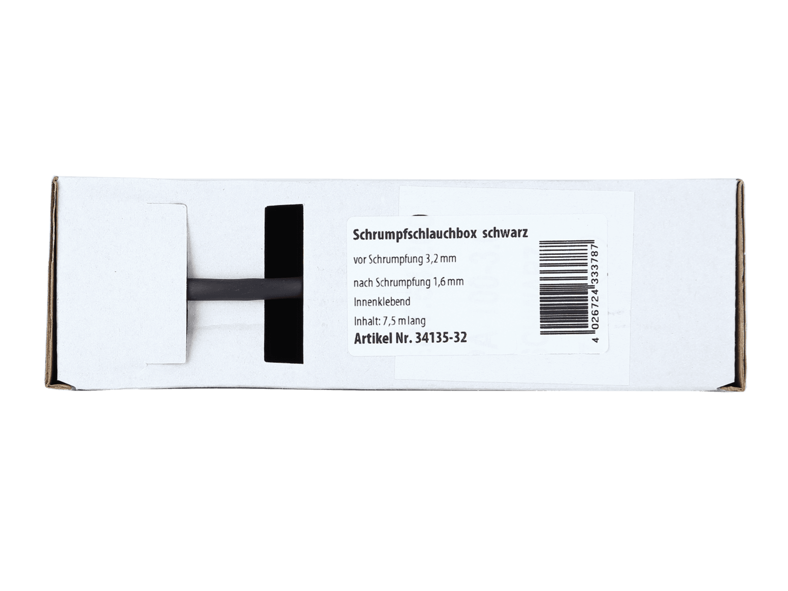 34135-32 – Schrumpfschlauch schwarz 3:1